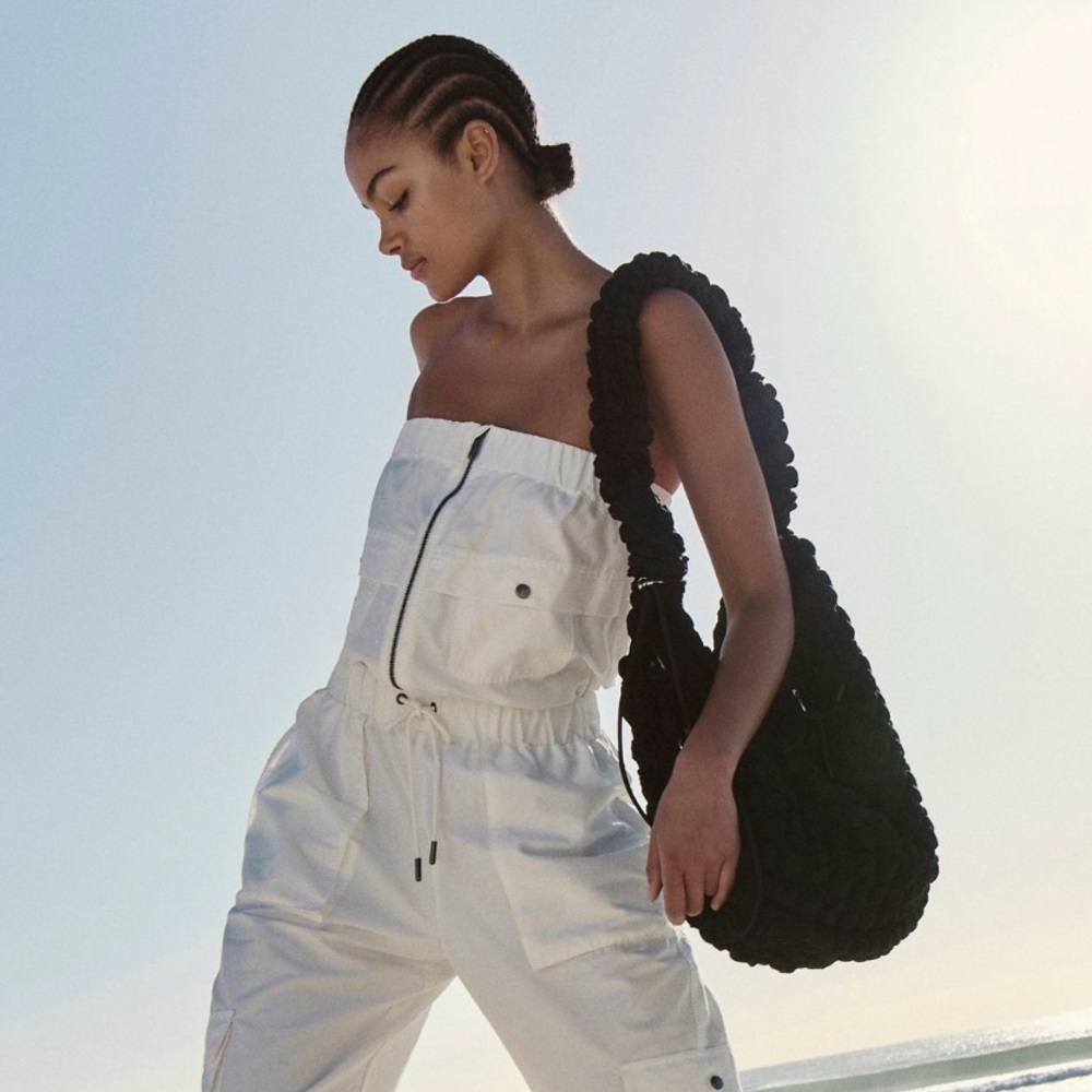 Free People White Strapless Jumpsuit